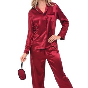 Alexander Del Rossa Women's Satin Pajamas